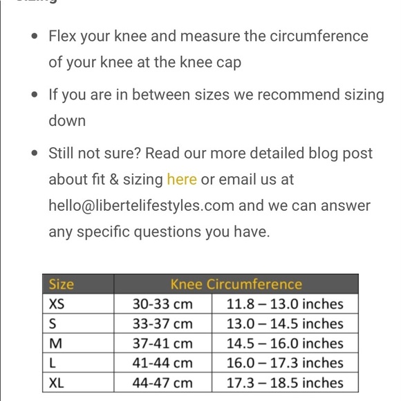 Liberte Lifestyle knee sleeves - Picture 6 of 7